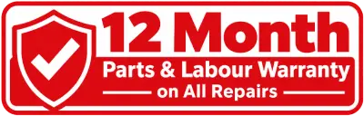 12 Month Parts and Labour Warranty on All Repairs
